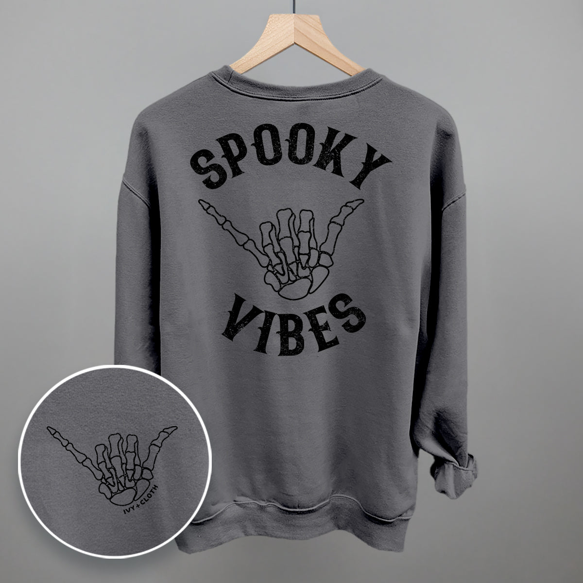 Spooky Vibes Skeleton (Back Print)