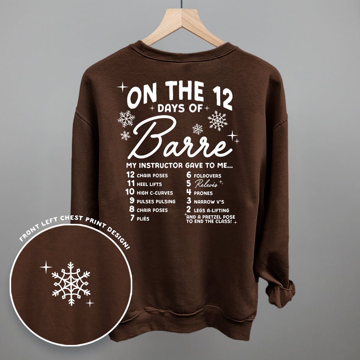 12 Days Of Barre (Back Print)