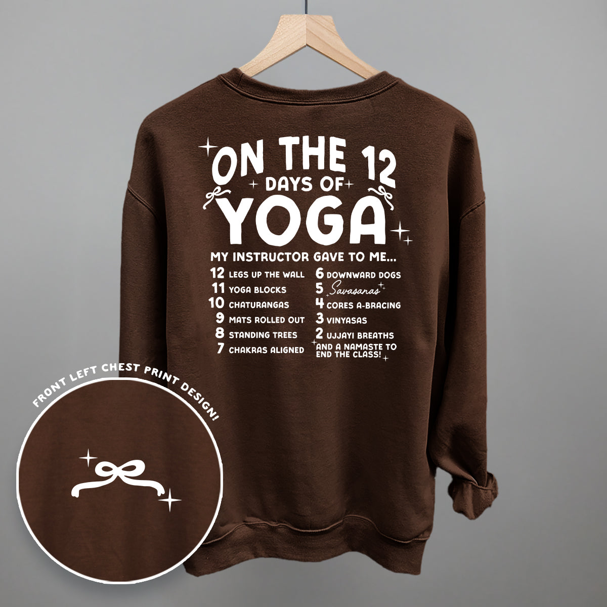 12 Days Of Yoga (Back Print)