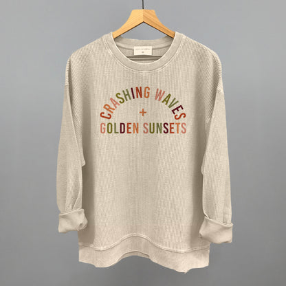 Crashing Waves And Golden Sunsets