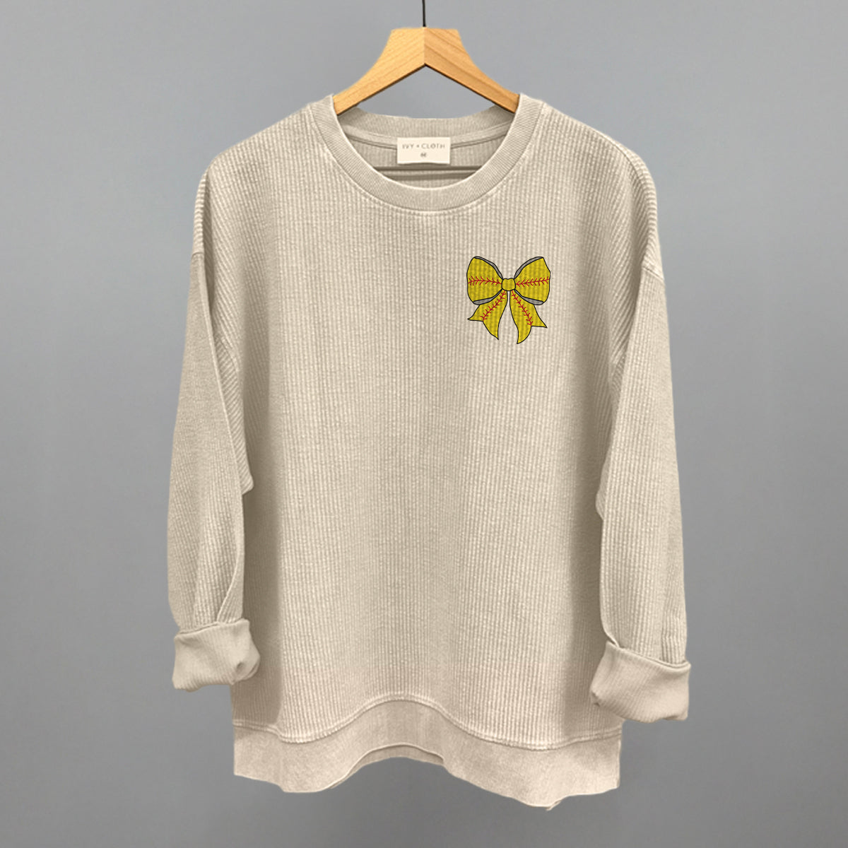 Softball Bow (Left Chest Print)