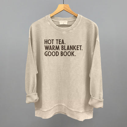 Hot Tea Warm Blanket Good Book