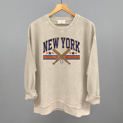 New York Baseball (Blue/Orange)