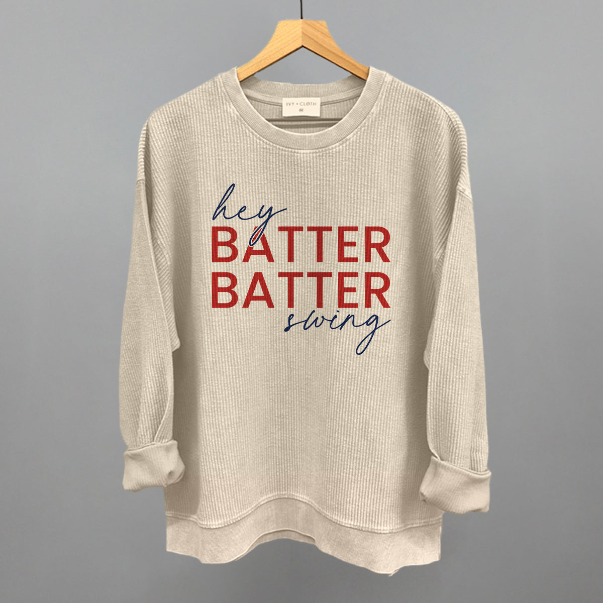 Hey Batter Batter Swing (Red + Navy)