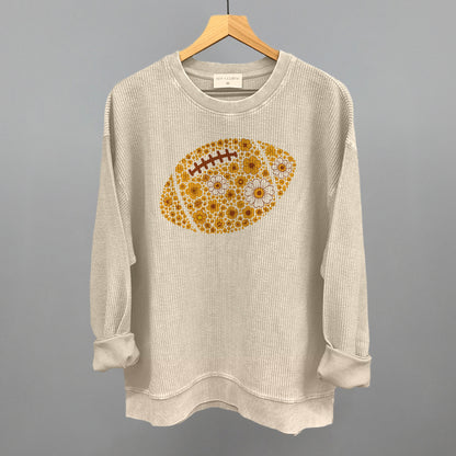 Floral Football Yellow