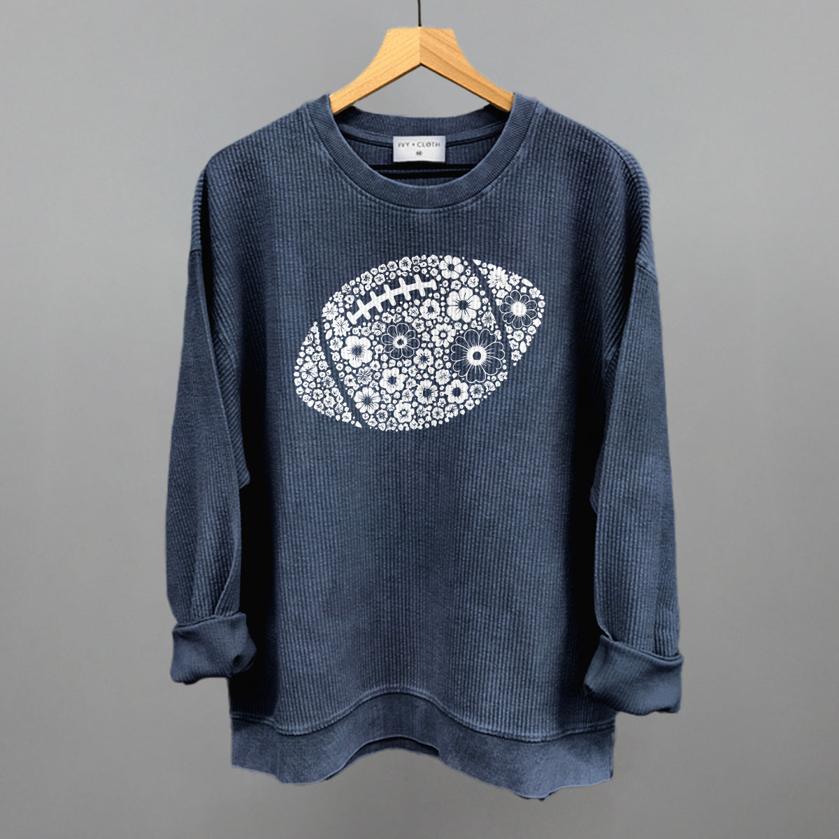 Floral Football White