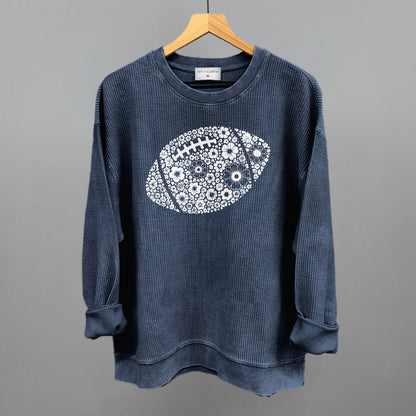 Floral Football White