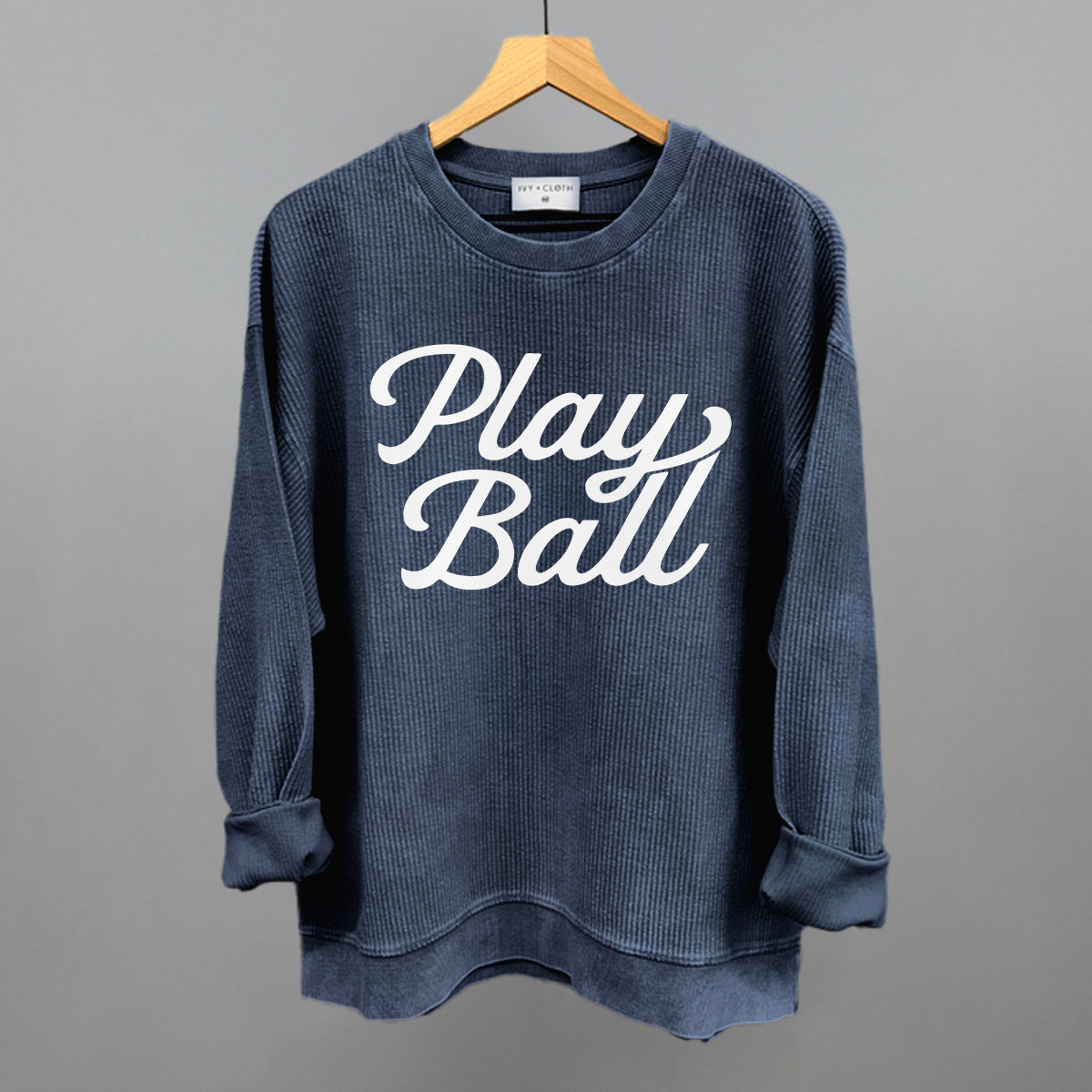 Baby Ivy Script Play Ball (Vintage Script White) – Ivy + Cloth