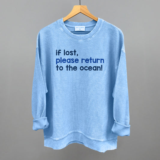 If Lost, Please Return To The Ocean (Text Only)