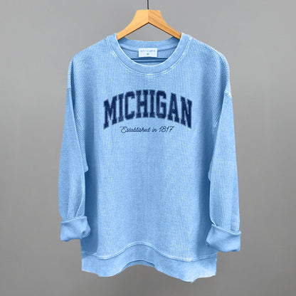 Michigan Varsity Arch (Blue)