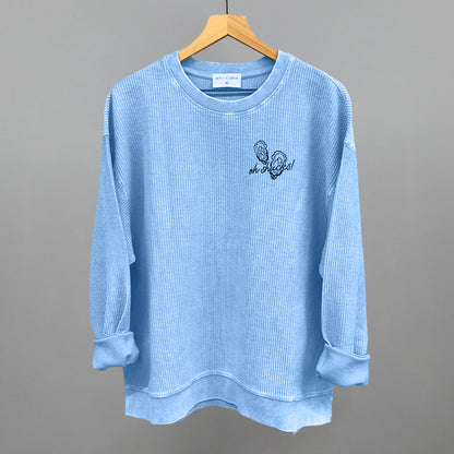 Oh Shucks Oysters (Navy Blue) (Left Chest)