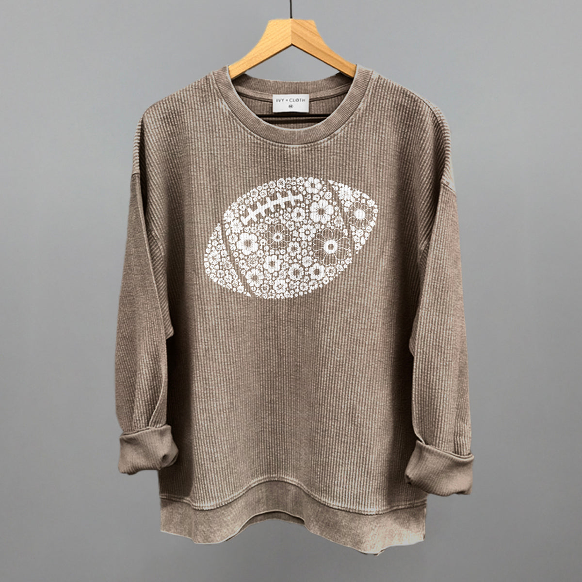 Floral Football White