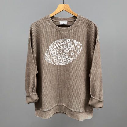 Floral Football White