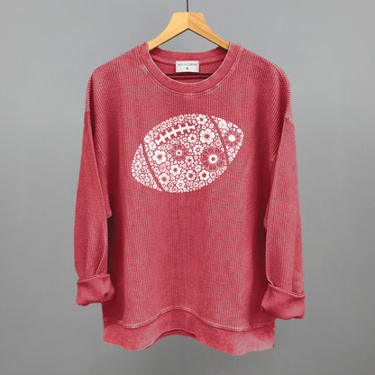 Floral Football White