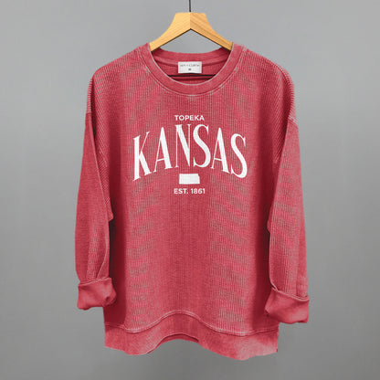 Kansas Est. 1861 (White)