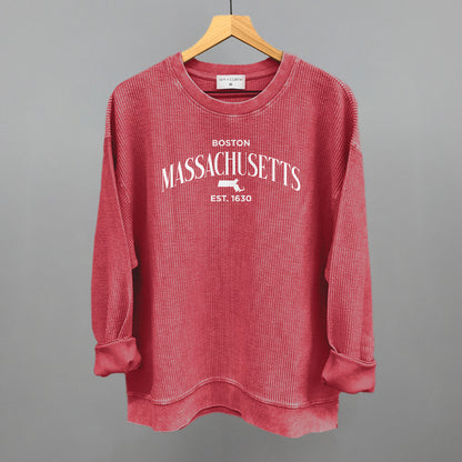 Massachusetts Est. 1630 (White)