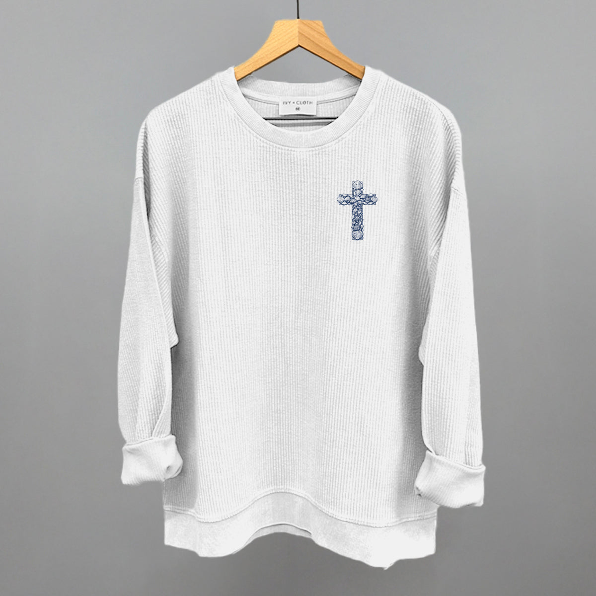 Seashell Cross (Left Chest)