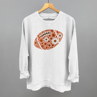 Floral Football Orange