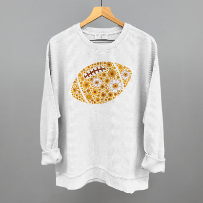 Floral Football Yellow