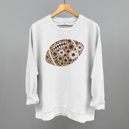 Floral Football Brown