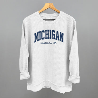 Michigan Varsity Arch (Blue)