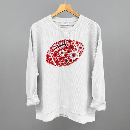 Floral Football Red
