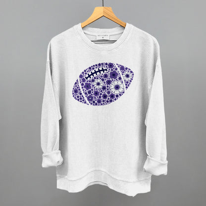 Floral Football Purple