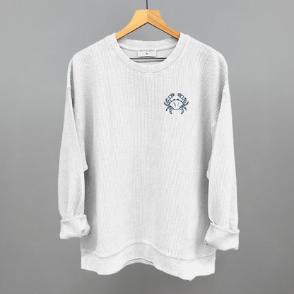 Crab Doodle (Navy Blue) (Left Chest)