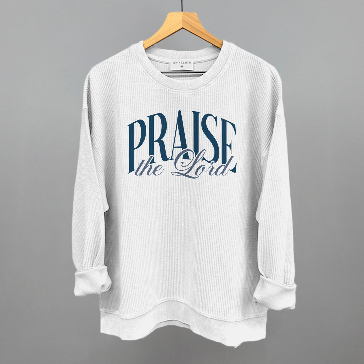 Praise The Lord Blue Script