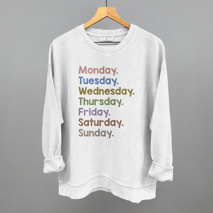 Days Of The Week Colorful
