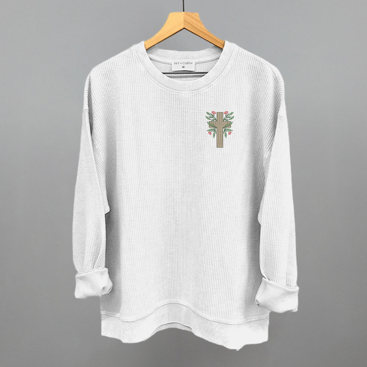 Floral Cross (Left Chest)