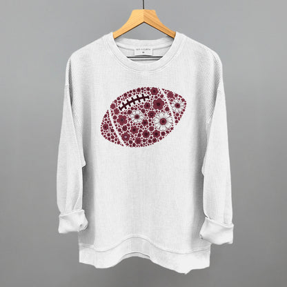 Floral Football Maroon