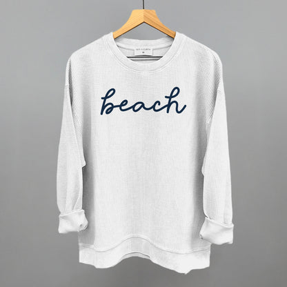 Beach (Blue Script)