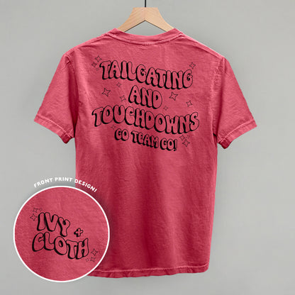 Tailgating and Touchdowns Black (Back Print)