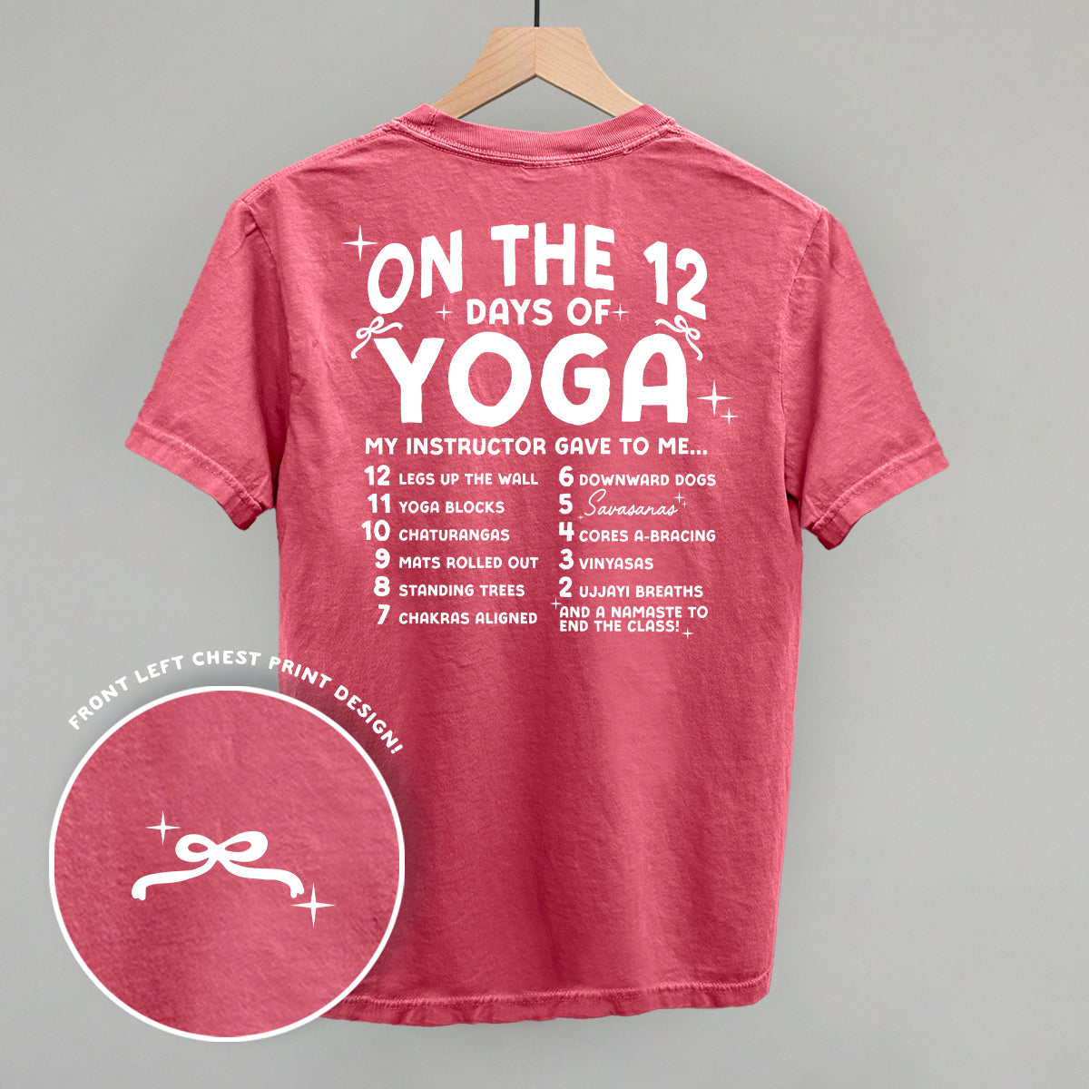 12 Days Of Yoga (Back Print)