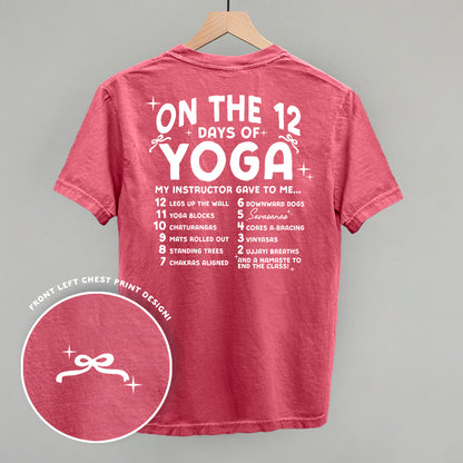 12 Days Of Yoga (Back Print)