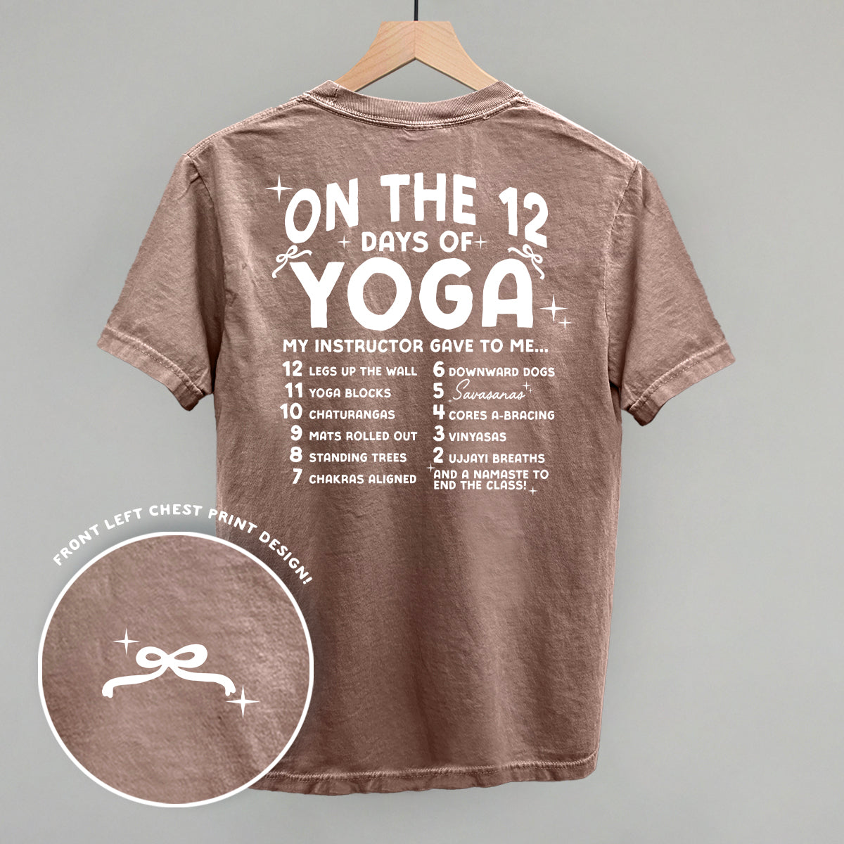 12 Days Of Yoga (Back Print)