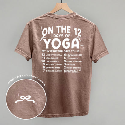 12 Days Of Yoga (Back Print)