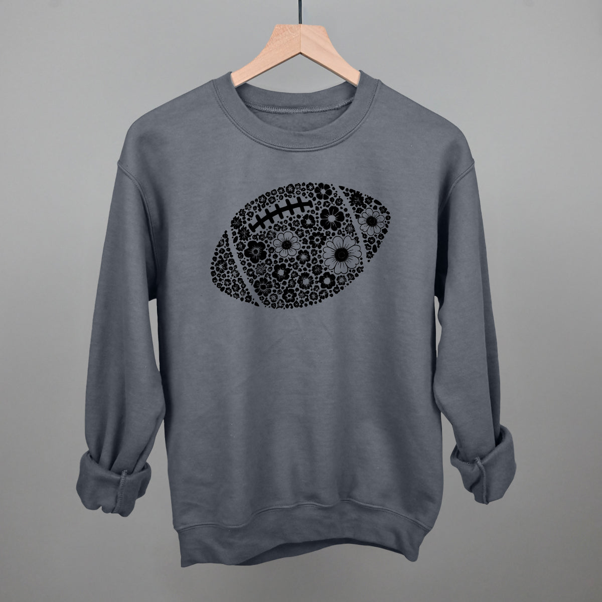 Floral Football Black