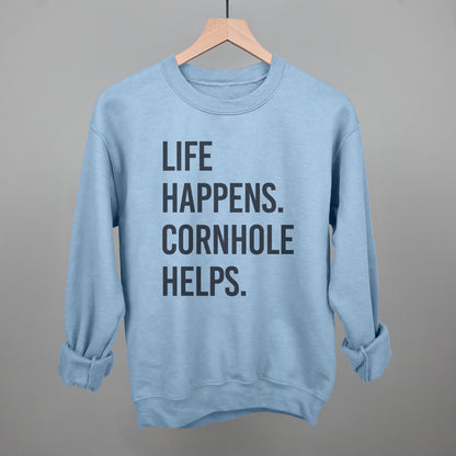 Life Happens Cornhole Helps