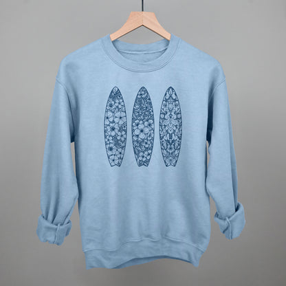 Blue Floral Surfboards