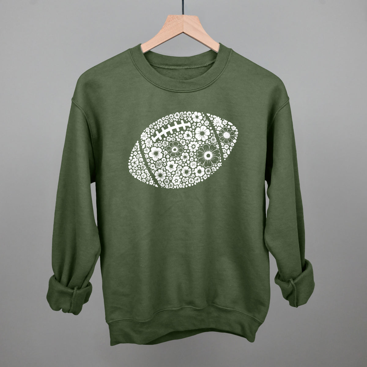 Floral Football White