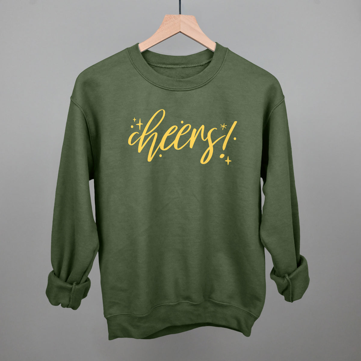 Cheers Gold Script + Sparkles