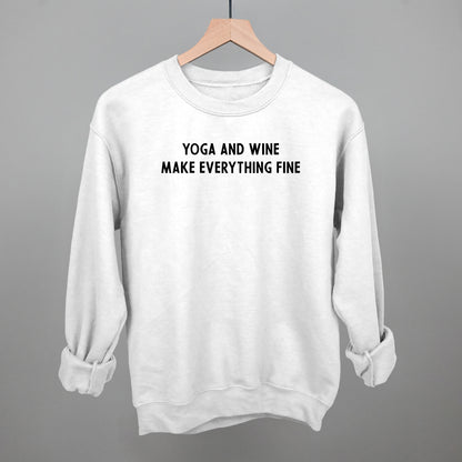 Yoga And Wine Make Everything Fine