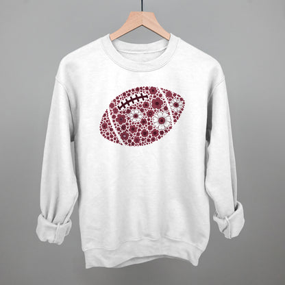 Floral Football Maroon
