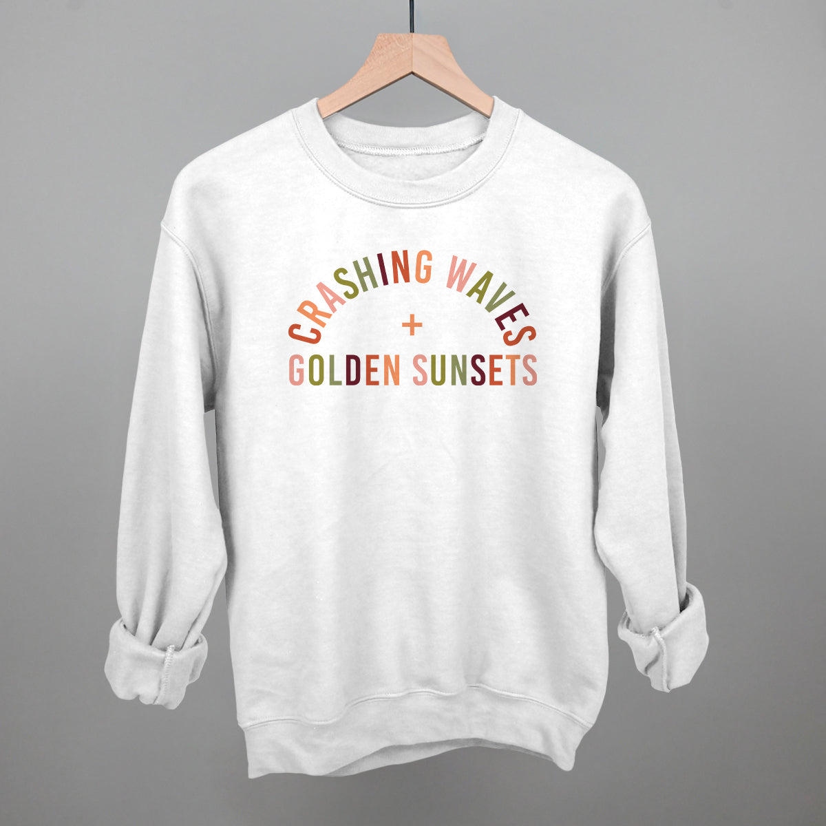 Crashing Waves And Golden Sunsets
