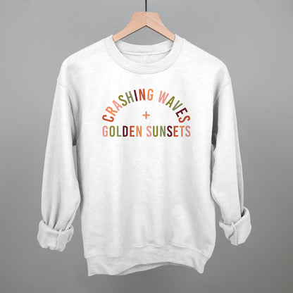 Crashing Waves And Golden Sunsets