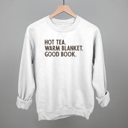 Hot Tea Warm Blanket Good Book