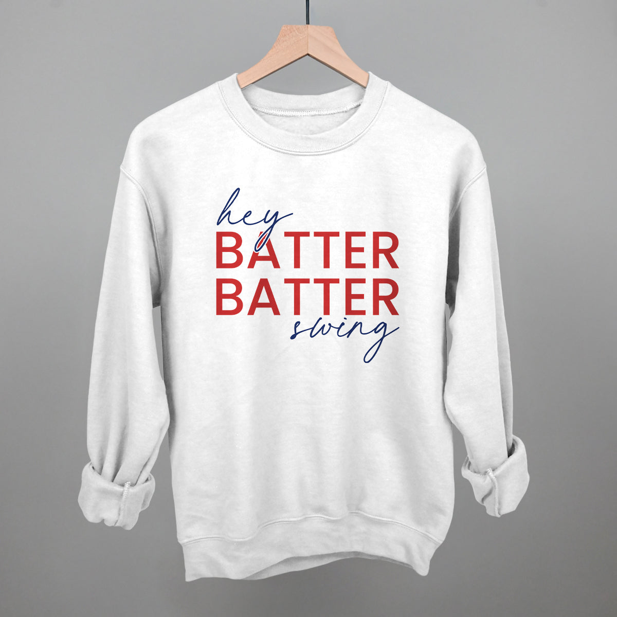 Hey Batter Batter Swing (Red + Navy)