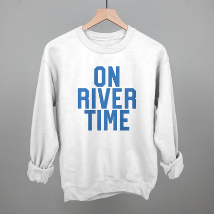 On River Time Block Letters